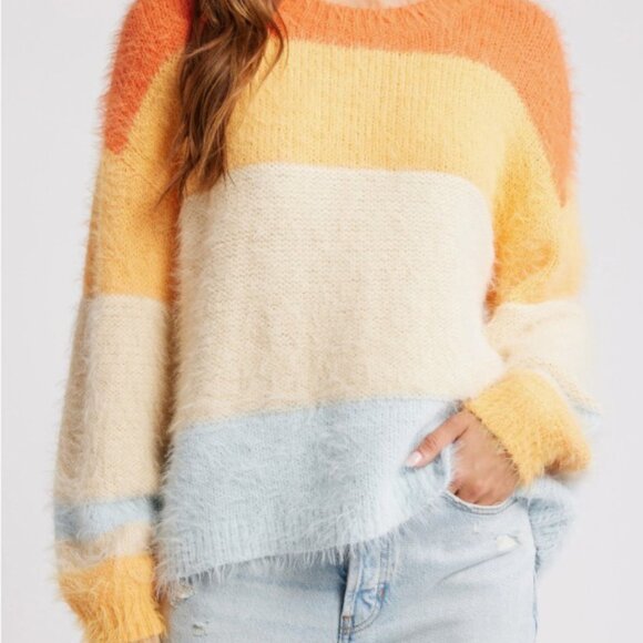 Rip Curl Sweaters - Rip Curl - Sunrise Sessions Stripe Crewneck Sweater